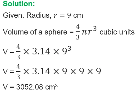 Volume of Sphere