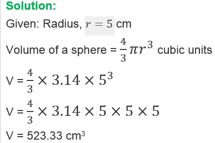 Volume of Sphere